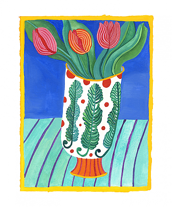 Three Tulips in Cup